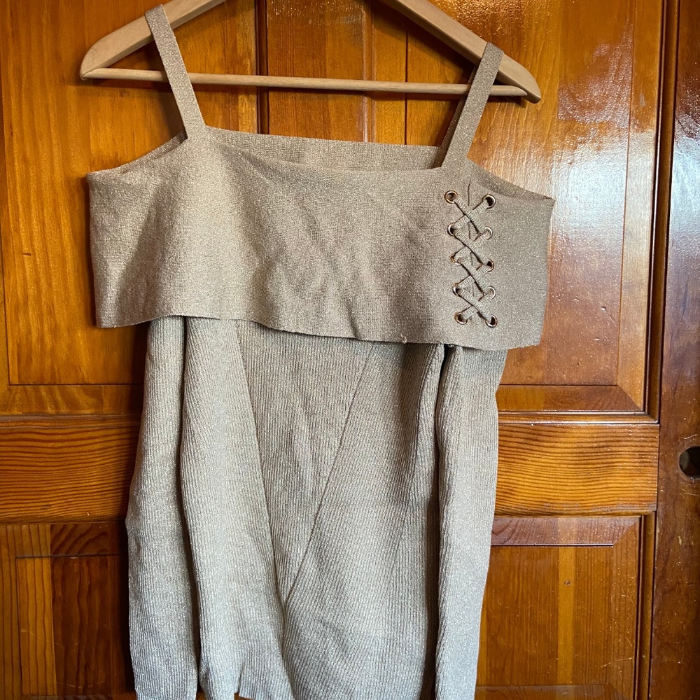 Thalia Sodi Gold Blouse